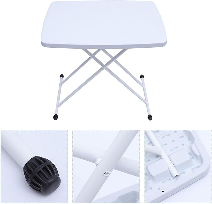 Folding Dining Table Portable Folding Table Plastic Outdoor Desk Lightweight for Camping Picnic and Home Use