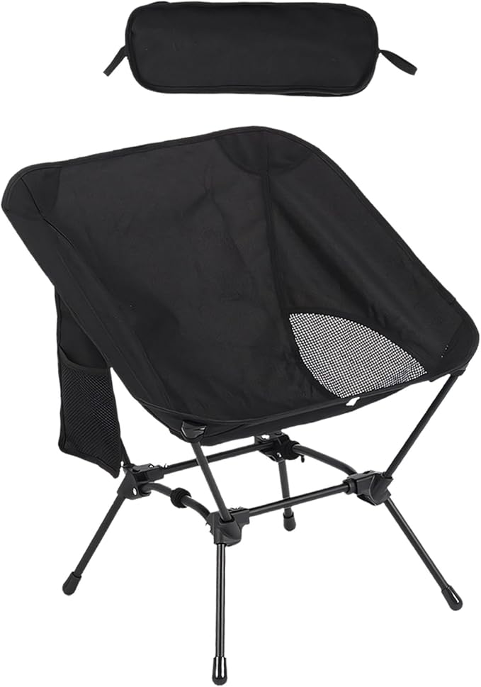 Multipurpose Portable Camping Chair Folding Design Iron Structure Outdoor Leisures Seat Suitable for Use Transportable Chair