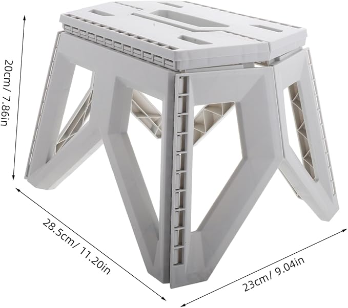 Ciieeo Foldable Stool Compact Garden Chair Stable Legs for Camping Hiking and Travel
