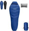 Down Sleeping Bag with Pillow for Backpacking15℉ 5℉ 0℉ Wide Down Sleeping Bag (86.6 in x 33.5 in) for AdultsYouth Camping and Hiking Outdoor with 680FP Duck Down