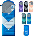 Sleeping Bag for Adults Girls Boys - 3 Season Warm &amp Cool Weather Lightweight Waterproof Camping Bag for Hiking Outdoor Travel