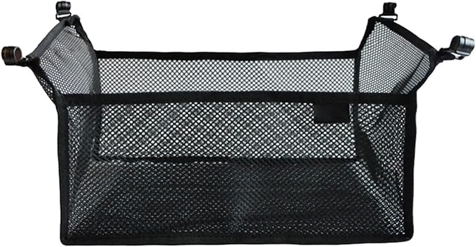 Camp Table Storage Bag Mesh Tripod Organizer for Camping Picnic and Outdoor Folding Table Under Table Storage Bag Black