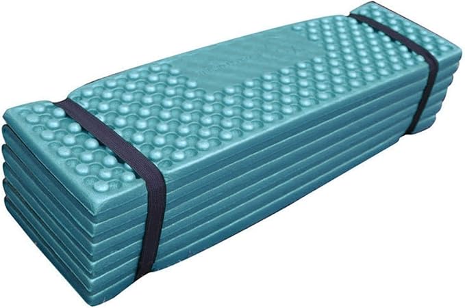 Alomejor Double Egg Crate Foldable Sleeping Pad Soft PVC Thickened Isolation Pad for Camping (186 * 57)