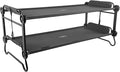 Disc-O-Bed Extra Large Portable Bunk Camping Cots with Carry Bags - Heavy-Duty Indoor or Outdoor Sleeping System Converts to Bench or Separate Beds 500 lb Weight Capacity Per Cot Black