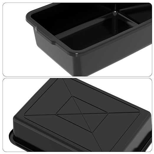 Pekky 22 L Bus Tubs Commercial Black Plastic Wash Tub Basin 4-Pack