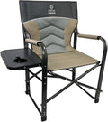 XL Directors Chair - Heavy-Duty Camping Chair with Table Perfect for Camping and Outdoor Activities - 400 lbs. Capacity