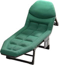 Guest Bed Foldable with Mattress Camping Cot Six Position Adjustable Backrest 8 Legged Support for Home Office Nap Beach Travel No Installation RequiredE-178 * 56 * 30cm