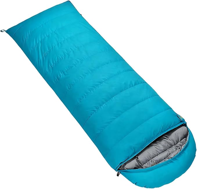 Generic 800G Duck Down Sleeping Bag Envelope Style 82.7 X 31.5 in for Outdoor Activities