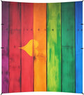 Rainbow Heart WoodCamping Sun Shelters 9.2 x 10.5 FT Beach Canopy Tent Sun Shade with Carrying Bag for Camping Trips Fishing Backyard Fun or Picnics 21341614