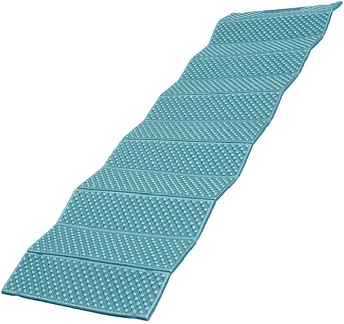 Alomejor Double Egg Crate Foldable Sleeping Pad Soft PVC Thickened Isolation Pad for Camping (186 * 57)