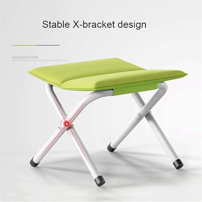 Foldable Fishing Chair Ultra Lightweight Portable Camping Chair with Aluminum Alloy Frame 100KG Load Capacity for Fishing Camping Picnic (C)