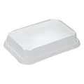 Restaurantware-LIDS ONLY: Matsuri Vision 6.6 x 4.6 x 1.2 Inch Lids For Sushi Containers 100 Airtight Lids - Containers Sold Separately No-Fog Design Clear Plastic Dome Lids For Sushi Boxes