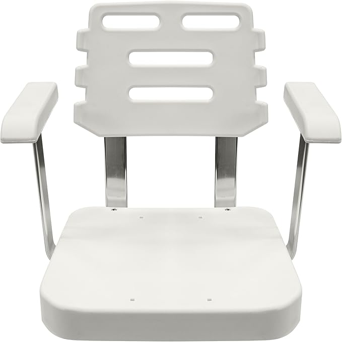 Wise 8WD562-1-710 Ladder Back Helm Chair Seat Shell with Mounting Plate No Cushions