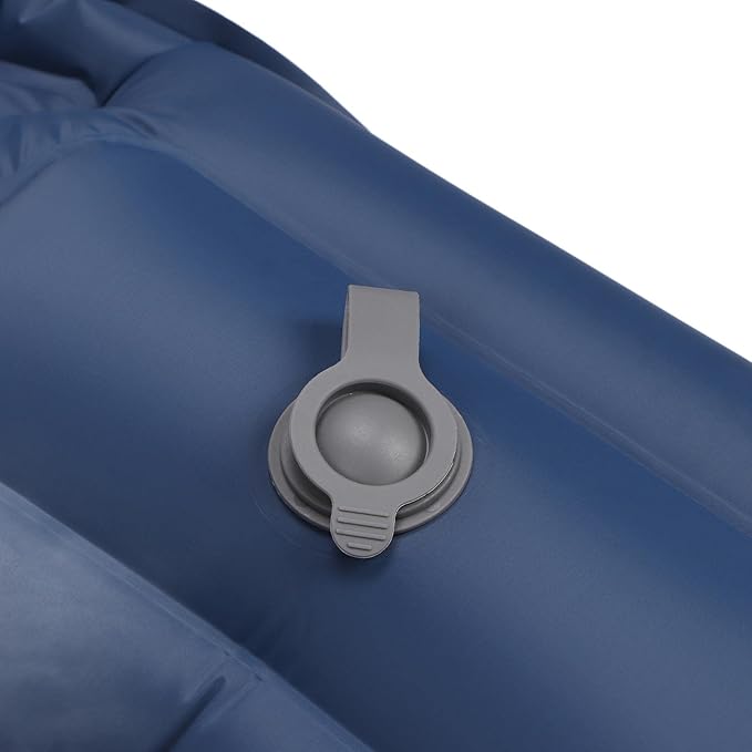 Double Camping Sleeping Pad Inflatable Nylon Air Mattress Camping Beds with Pillow for Backpacking Hiking Traveling Tent