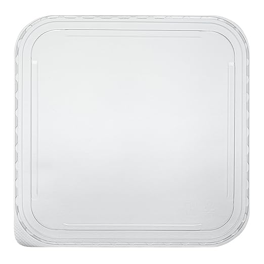 Restaurantware-LIDS ONLY: Matsuri Vision 7.1 x 7.1 x 0.7 Inch Lids For Sushi Containers 100 Airtight Lids - Containers Sold Separately No-Fog Design Clear Plastic Lids For Sushi Boxes