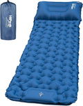HiiPeak Sleeping Pad for Camping- Ultralight Inflatable Sleeping Mat with Built-in Foot Pump &amp Pillow Upgraded Compact Camping Air Mattress for Tent Backpacking Hiking