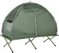 4-in-1 Folding Hiking Camping Tents with Roller Carrying Bag Portable Single Sleeping Cot Camping Bed for Hiking Backpacking Picnic