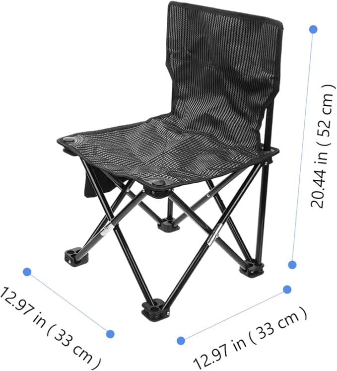 BESPORTBLE Collapsible Chair Portable Folding Stool Oxford Fabric Easy to Carry Backpack for Hiking