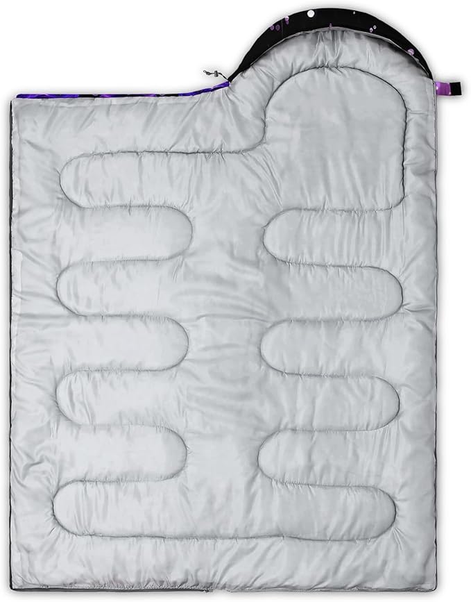 QOOMO Camping Sleeping Bags3 Season Warm &amp Cool WeatherLightweightWaterproof Sleeping Bags for Adults &amp KidsTravelingand OutdoorsCamping Gear Equipment
