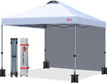 MASTERCANOPY Durable Pop-up Canopy Tent with 1 Sidewall (6.6'x6.6'White)