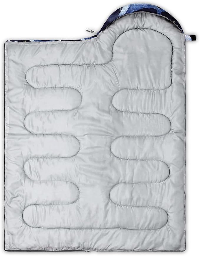 QOOMO Camping Sleeping Bags3 Season Warm &amp Cool WeatherLightweightWaterproof Sleeping Bags for Adults &amp KidsTravelingand OutdoorsCamping Gear Equipment