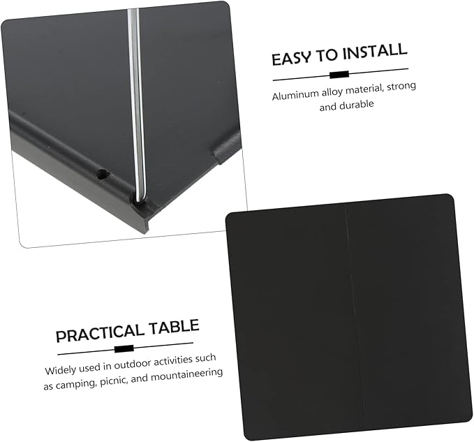 MERRYHAPY Foldable Camping Table Outdoor Small Aluminum Easy to Carry Picnic Food