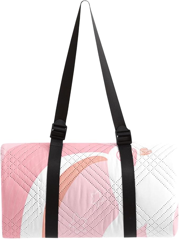 Outdoor Picnic BlanketPortable Sandproof Waterproof Picnic MatPink Unicorns Printed Camping Beach Mat for Sand and Wet Grass Hiking (Pink Unicorns S)