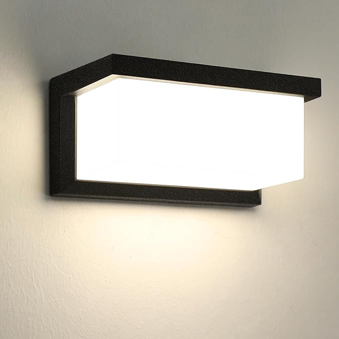 Modern Led Outdoor Wall Lights for House 18W Porch Light Fixture 3000K 4000K 5000K CCT Selectable Waterproof IP65 Exterior Lighting for GarageFront Door