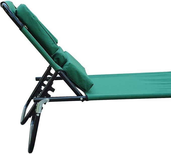 Beach Chairsun Chair Sun Lounger Adjustable Chaise Lounge with Face Cavity Folding Outdoor Beach Camping Sun Lounger Garden Recliner