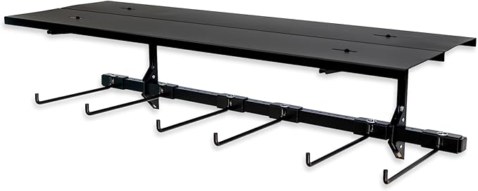 StoreYourBoard Chair Storage Rack with Storage Shelf – Folding Chair Rack for Home &amp Garage Organization Chair Hangers for Folding Beach Patio &amp Camping Chairs Heavy Duty Steel Holds 300