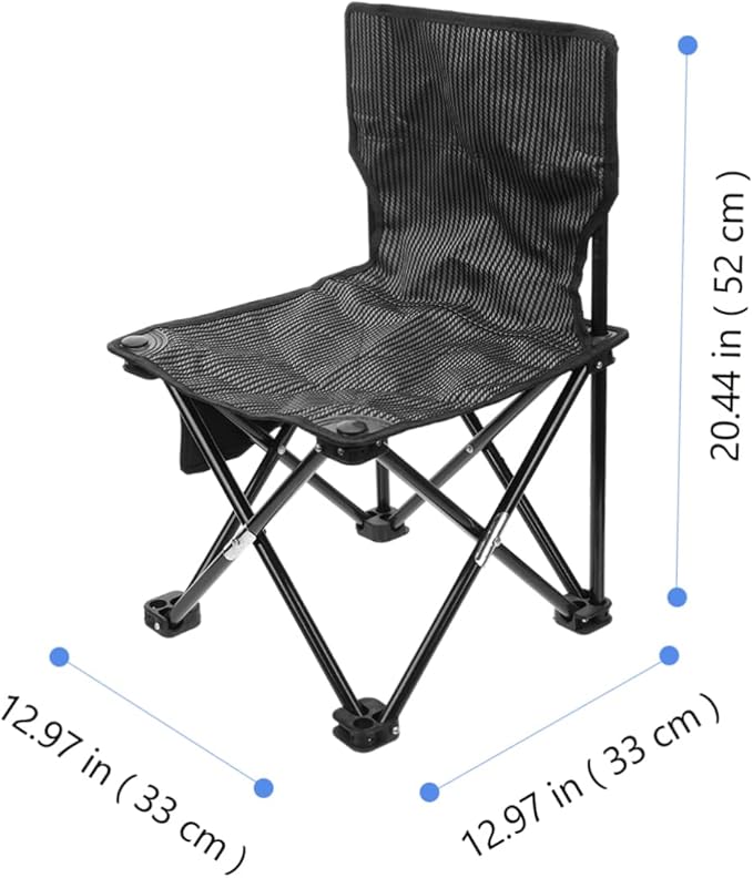 GANAZONO Portable Folding Camping Chair Carry Bag Compact Outdoor Chair for Hiking Garden and BBQ Oxford Cloth Reinforced Seams Easy to Carry