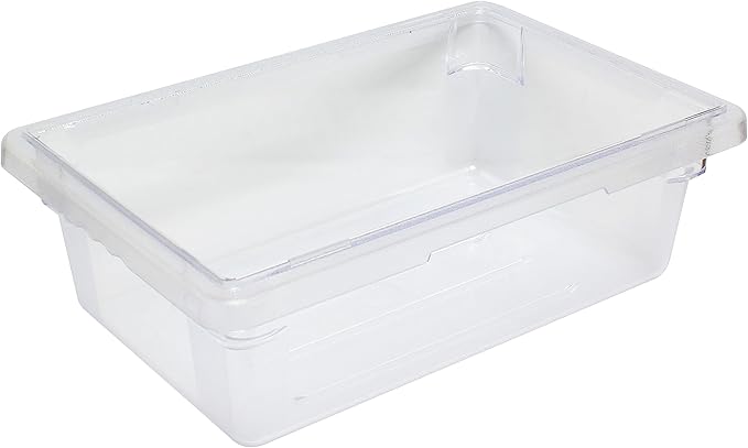 TrueCraftware- 8.75 Gallon Clear Food Storage Box Polycarbonate 18 X 26 X 6- Food Storage Container Meal Prep Food Storage for Home Cafeteria Kitchen Pantry Organization Dishwasher Safe