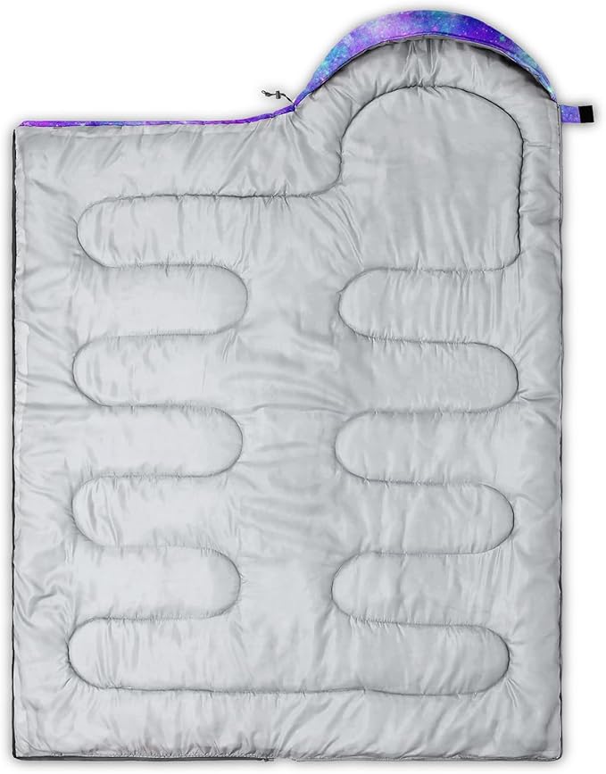QOOMO Axolotl Cute Camping Sleeping Bags3 Season Warm &amp Cool WeatherLightweightWaterproof Sleeping Bags for Adults &amp KidsTravelingand Outdoors