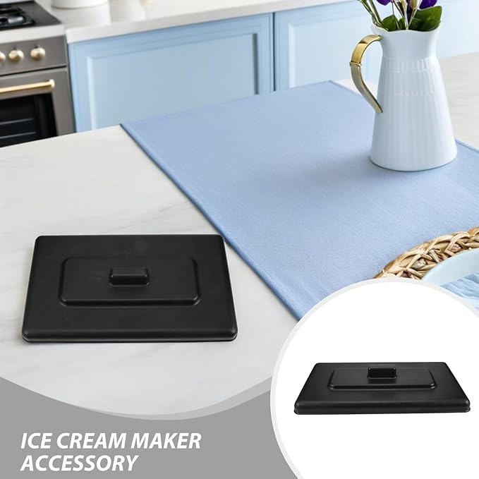 4pcs Ice Cream Maker Replacement Lids Universal Ice Cream Maker Protector Covers for Yogurt Machines and Dessert Appliances Sturdy Sealing Appliance Caps for Home and Outdoor Use