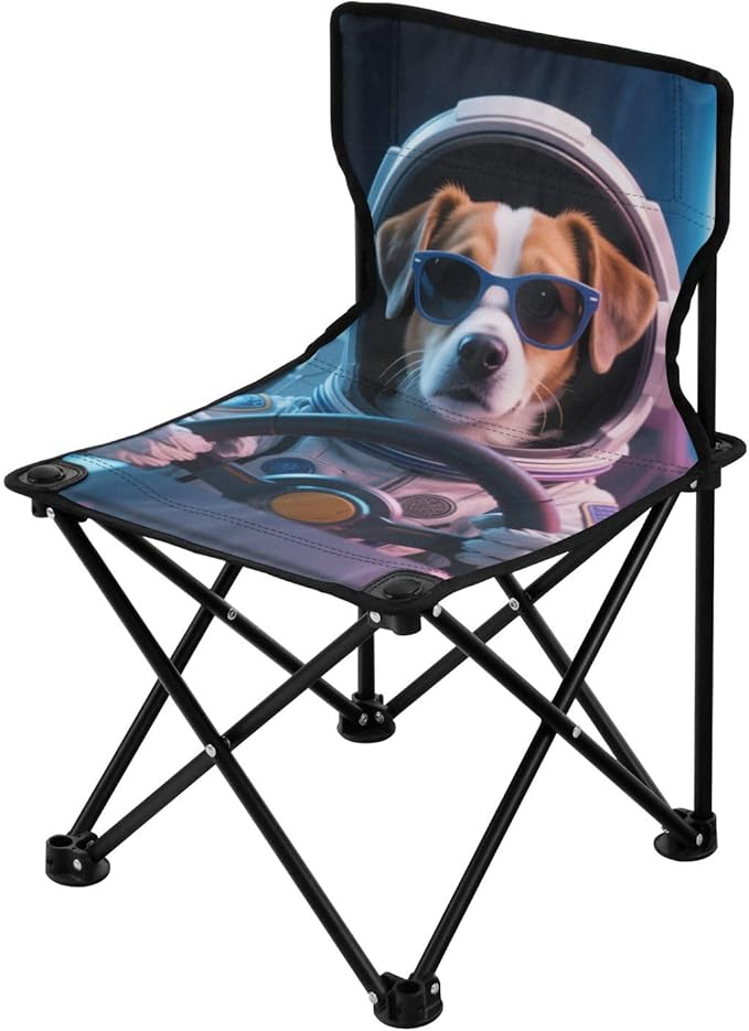 Animal Astronauts Compact Camping Chairs for Adults Ultralight Backpack Chair Includes Carry Bag Fishing Chair for Sports Lawn