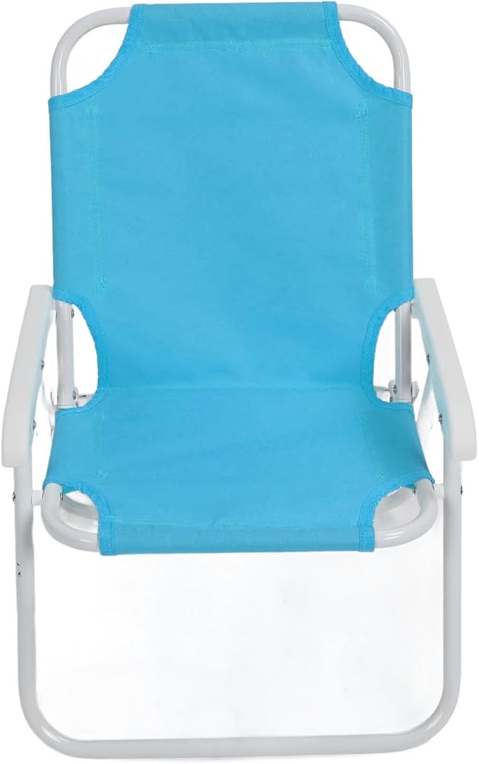 Keenso Kids Folding Beach Chair with Umbrella Sun Shade Adjustable Foldable Portable Outdoor Chair for Camping Picnics (Blue)
