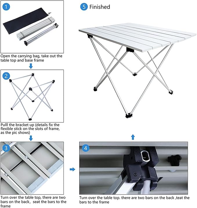 Camp Table Mini Folding Ultralight Camping in a Bag for PicnicHiking