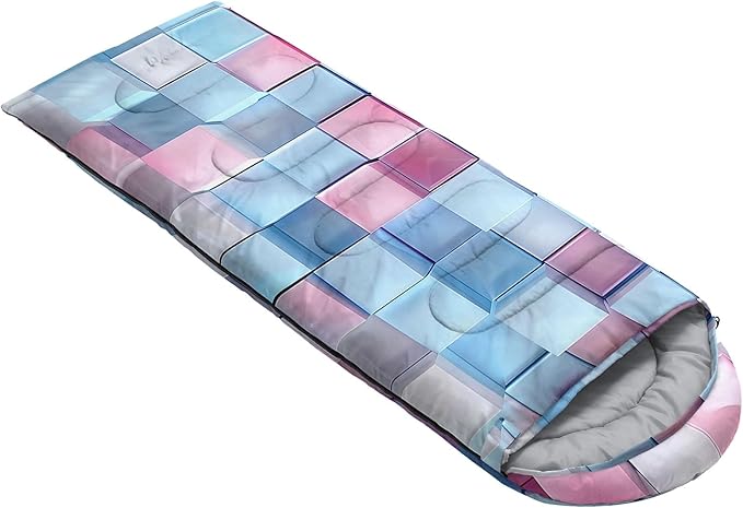 Kids Sleeping Bag for Boys GirlsWestern Cowboy Print-Lightweight Warm Portable Outdoor Indoor-Waterproof Cold Weather Resistant Sleeping Bag for Camping Hiking