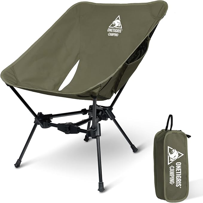 ONETIGRIS Tigerblade Camping Chair Lightweight Folding Backpacking Hiking Chair Compact Portable 330 lbs Capacity