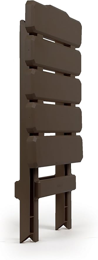 Camco Small Quick-Folding Adirondack Table Plastic Mocha