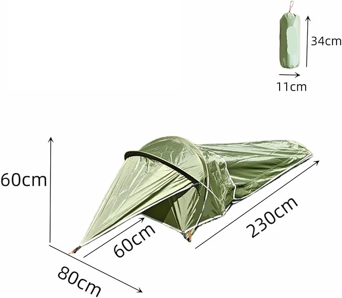 Ultralight Single-Person Bivy Tent – Waterproof 1-Man Shelter for Camping Hiking &amp Backpacking
