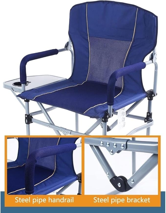 Camping Chair Camp Chair Outdoor Camping Folding Chair Portable Camping Beach Chair Fishing Chair Barbecue Leisure Home with Side Table Folding Chairs Outdoor Fishing Ch