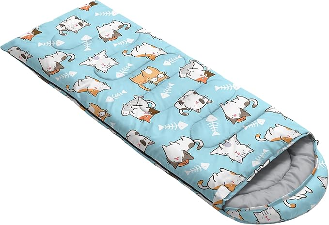 HOSIMA Mermaid Tail Kids Sleeping Bags for Camping Hiking TravelPurple Fish Scale Backpacking Sleeping Bag Sleep Away Camp Stuff for Girls4 Seasons Lightweight Sleeping Bags for Adults.