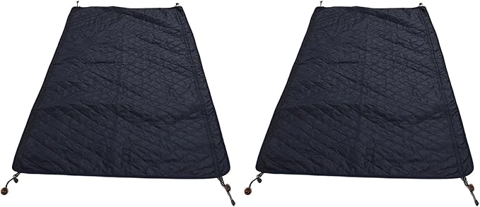 Camping Blanket 2 Pack | Tough Nylon &amp Polyester | Multifunctional Outdoor Blanket for Camping/Hiking/Indoor Use | Portable Travel Throw 31.5x55.1 Inch