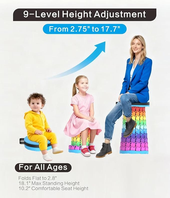 Portable Folding Chair (Rainbow)