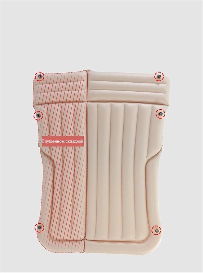Inflatable Mattress SUV Inflatable Mattress Camper Inflatable Mattress Flocked PVC Material 175 * 130cm Size (Pig)