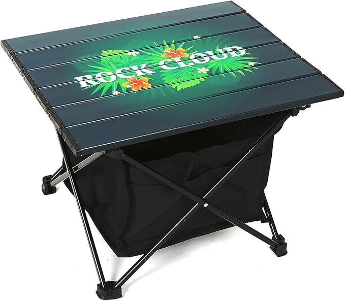 ROCK CLOUD Portable Camping Table Ultralight Aluminum Camp Table with Storage Bag Folding Beach Table for Camping Hiking Backpacking Outdoor Picnic Limited Edition Tabletop