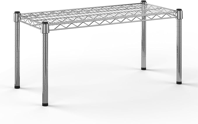 14''W x 30''L x 14''H Chrome Plated Wire Dunnage Rack | Off The Floor Storage