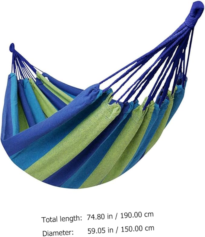Wide and Thick Canvas Hammock Portable Swing Outdoor Travel Camping Hiking