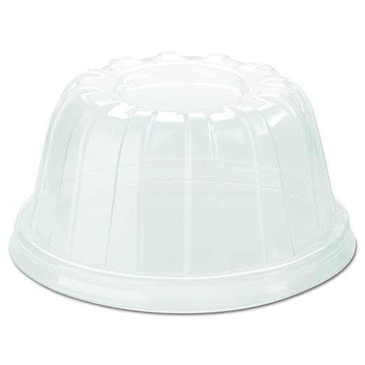 DART 20HDLC D-T Sundae/Cold Cup Lids 5-32oz Cups Clear (Case of 1000)